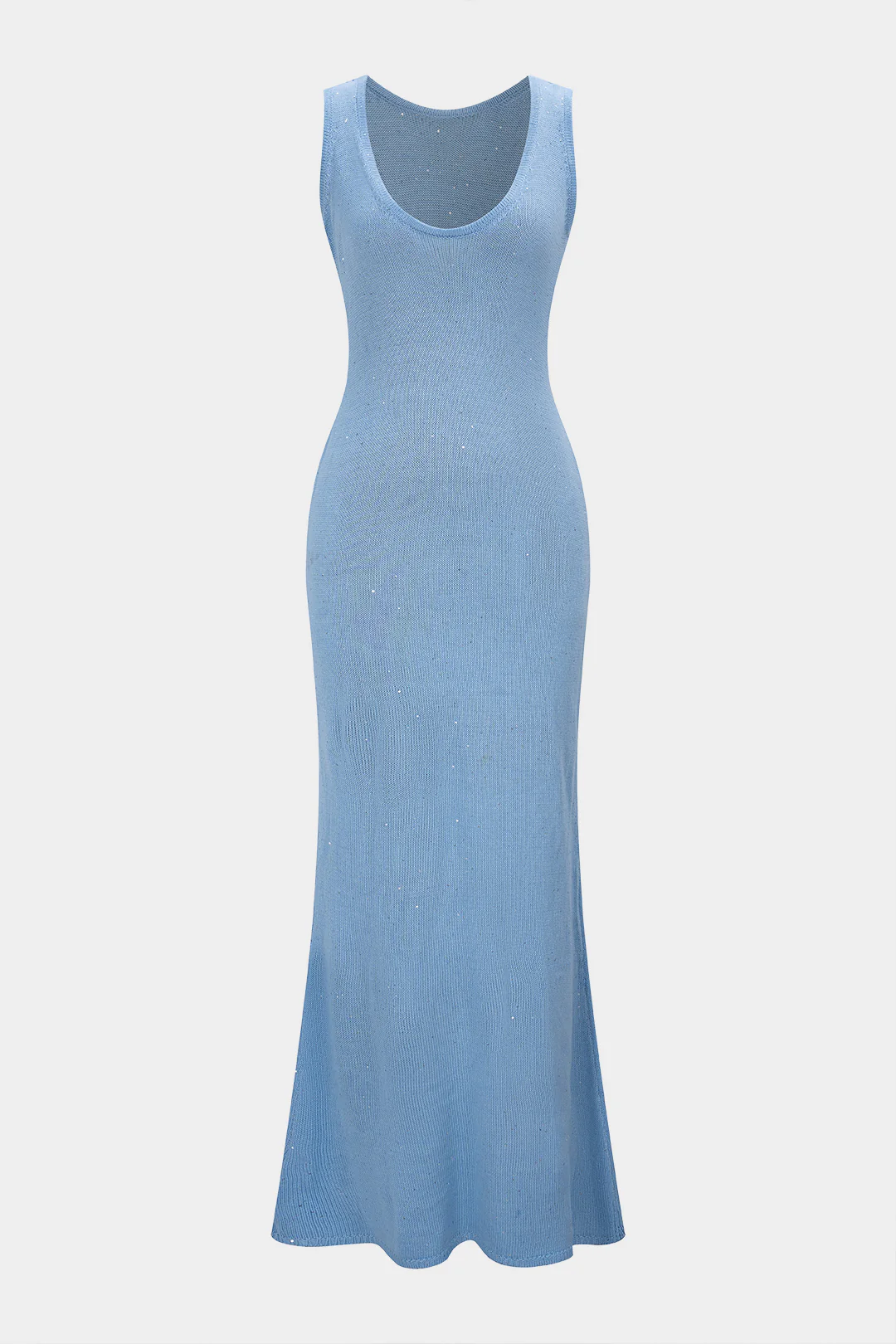 Sequin U-Neck Sleeveless Maxi Dress - Flockneti