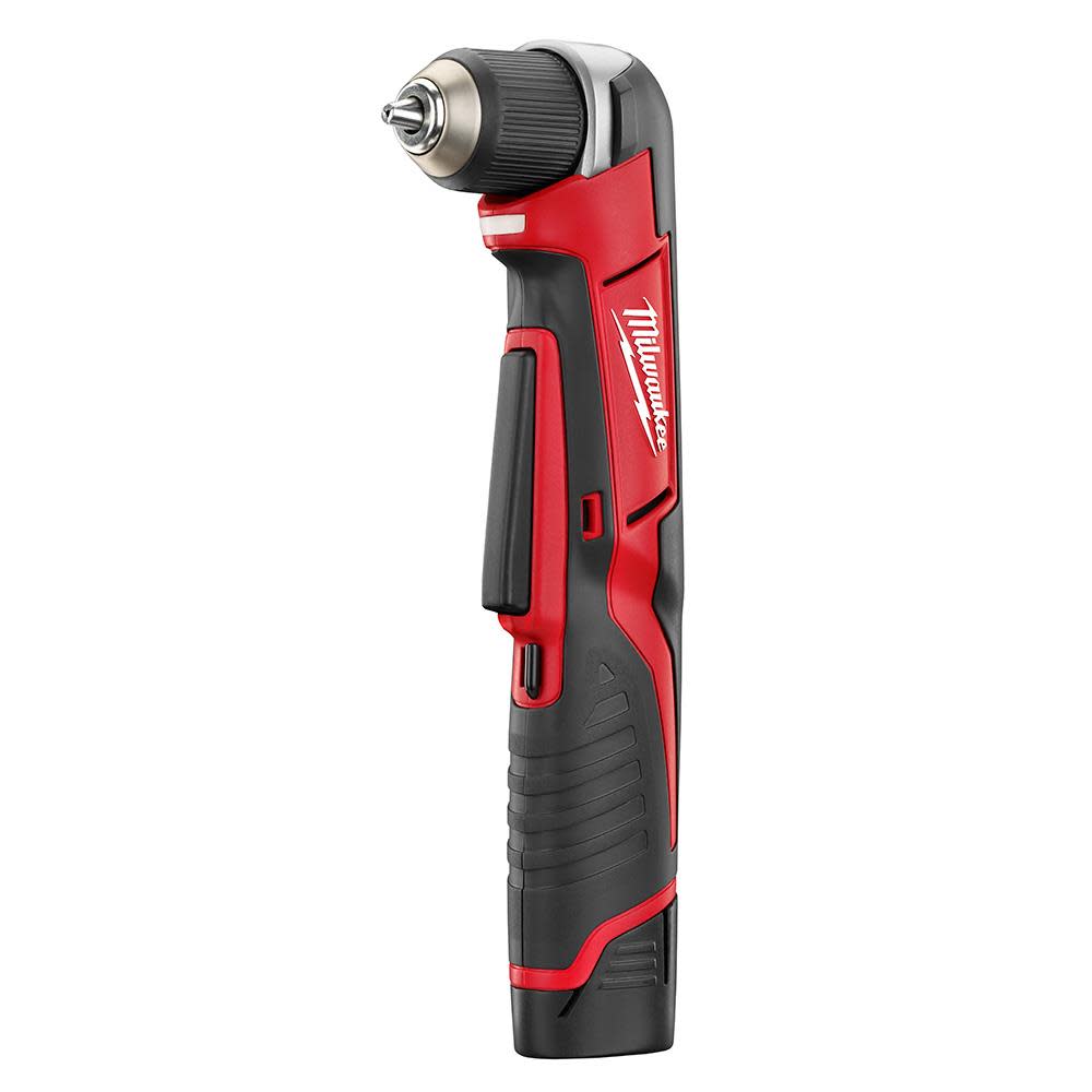 Milwaukee M12 Cordless Lithium-Ion 3/8 In. Right Angle Drill Driver Kit - Flockneti