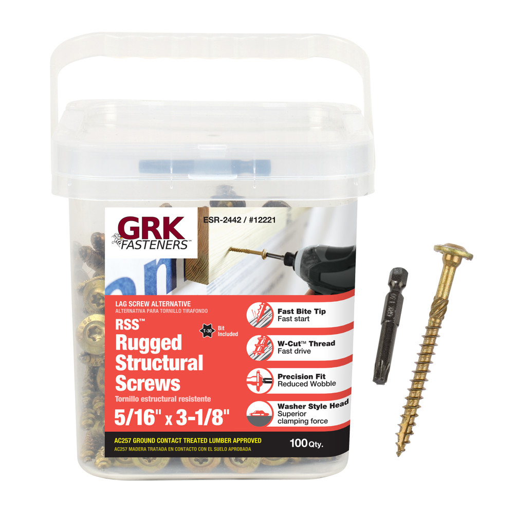 GRK Fasteners RSS Screw Handy-Pak 5/16 x 3″1/8 - Flockneti