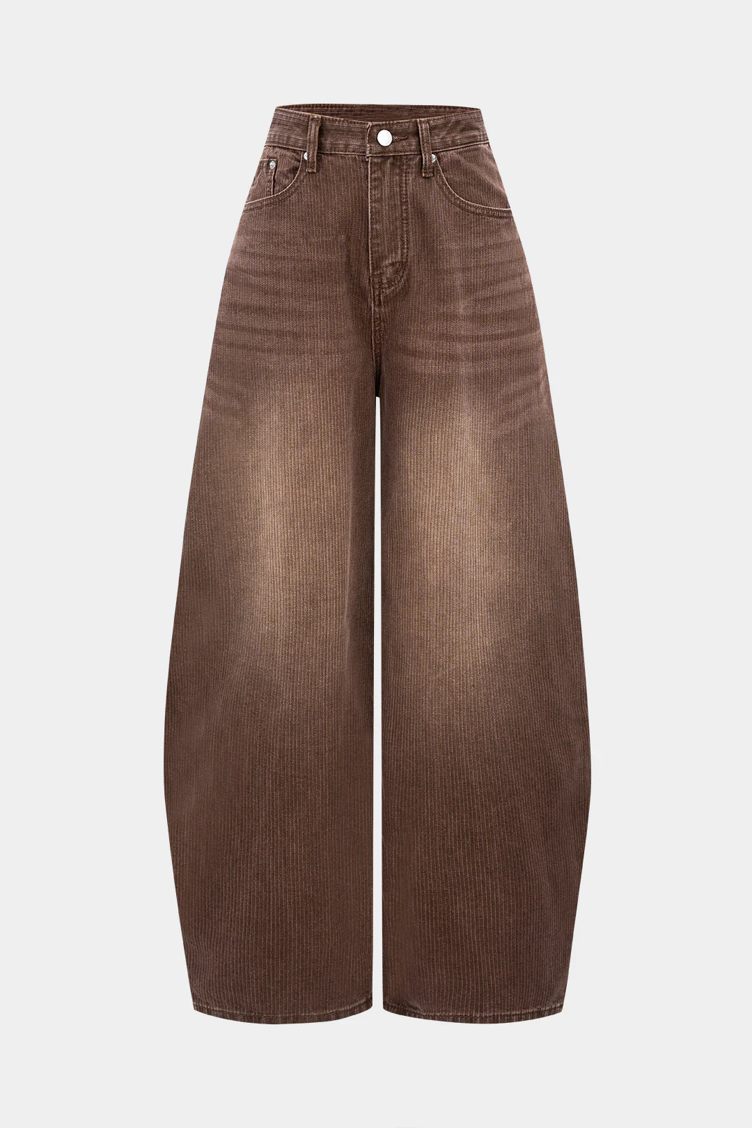 Denim Washed Wide Leg Jeans - Flockneti
