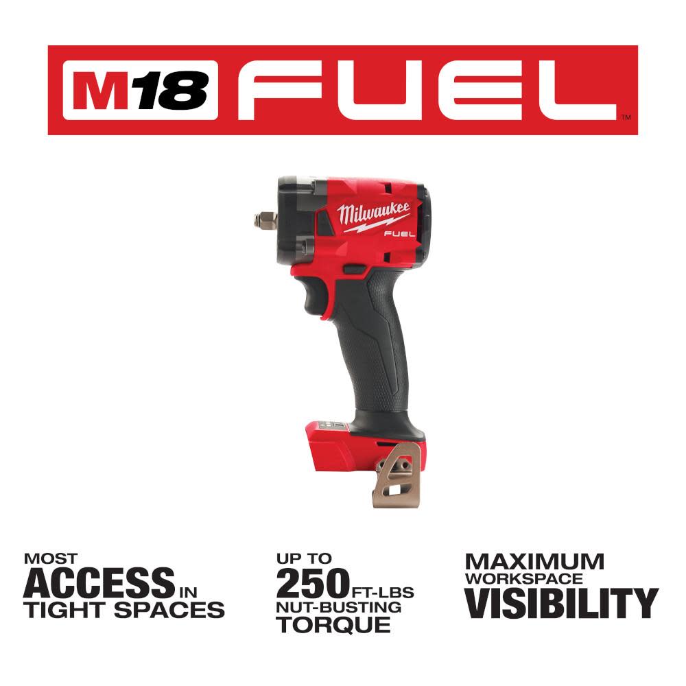 Milwaukee M18 FUEL 3/8 Impact Wrench with Friction Tool Reconditioned - Flockneti