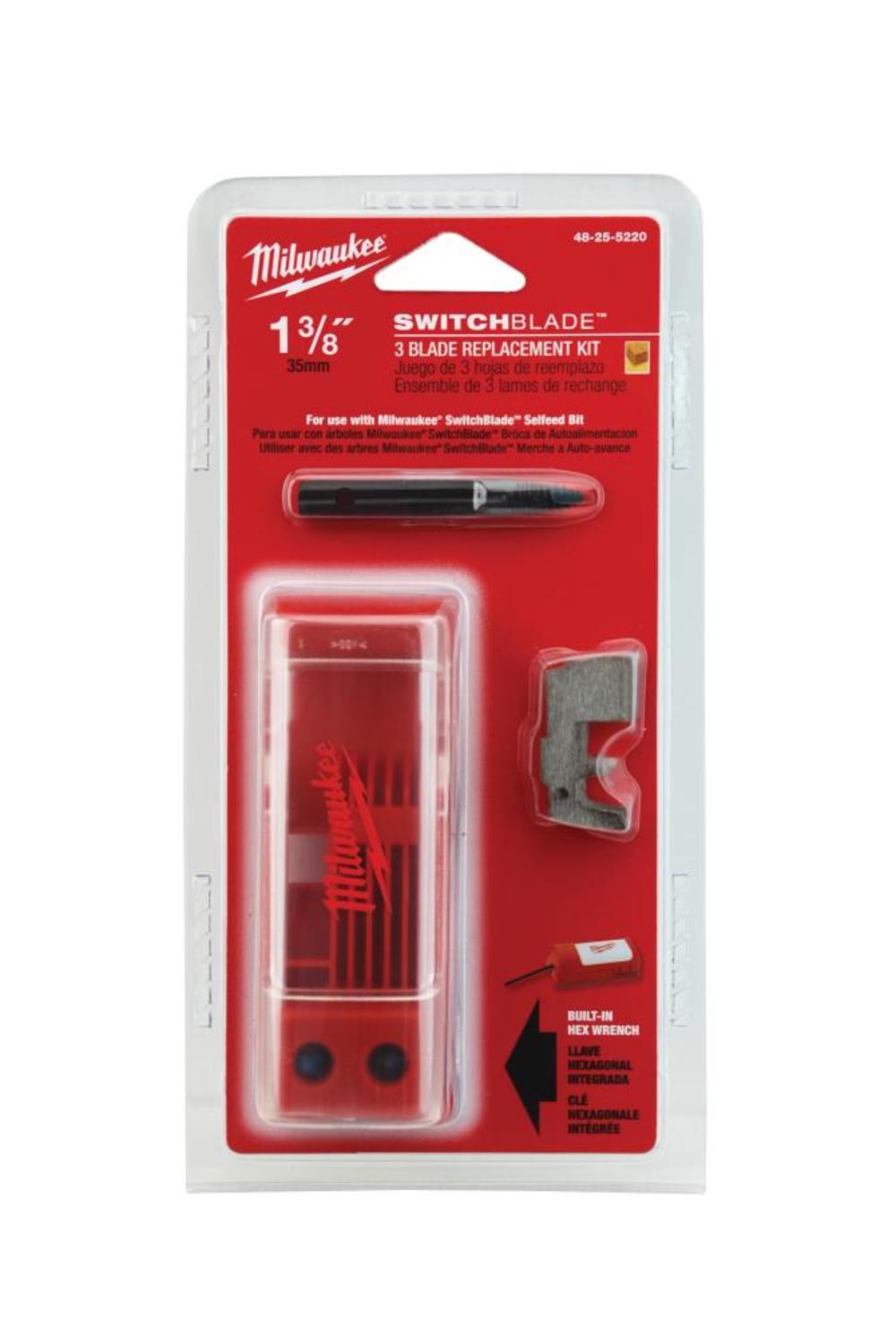 Milwaukee 1-3/8 in. SwitchBlade 3 Blade Replacement Kit - Flockneti