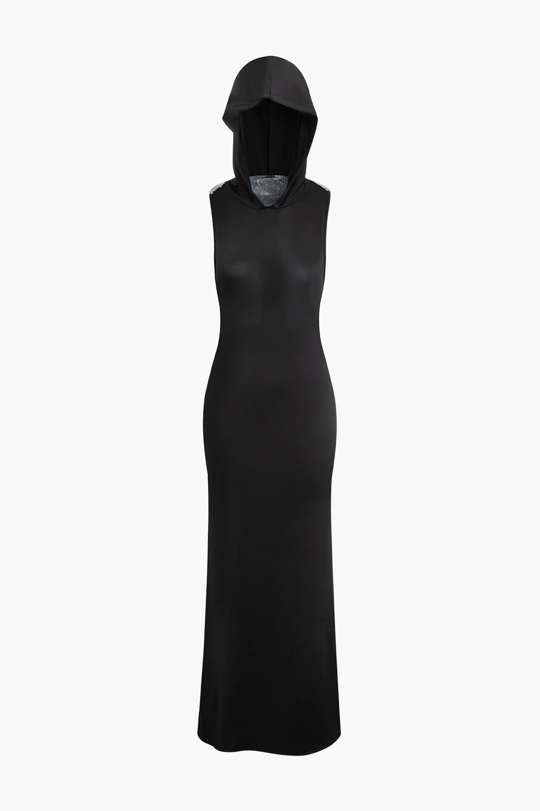 Backless Sequins Sleeveless Maxi Dress - Flockneti