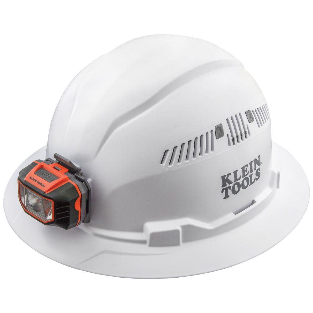 Klein Tools Hard Hat Vented Brim with Headlamp - Flockneti