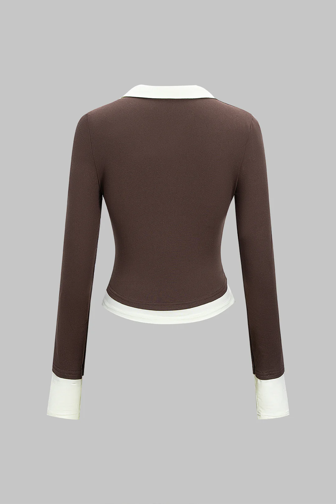 Contarst Polo Long-Sleeve Top - Flockneti