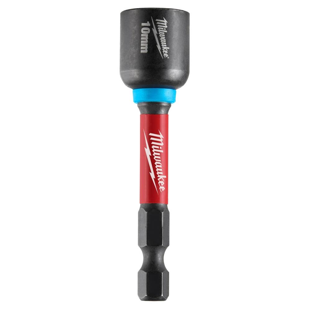 Milwaukee SHOCKWAVE Impact Duty 10MM x 2 9/16″ Magnetic Nut Driver 10pk - Flockneti