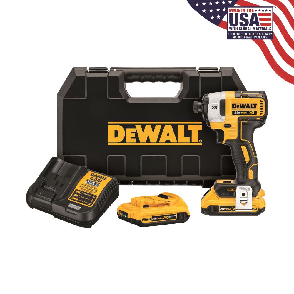 DEWALT 20 V MAX XR Brushless 1/4 In. 3-Speed Impact Driver - Flockneti
