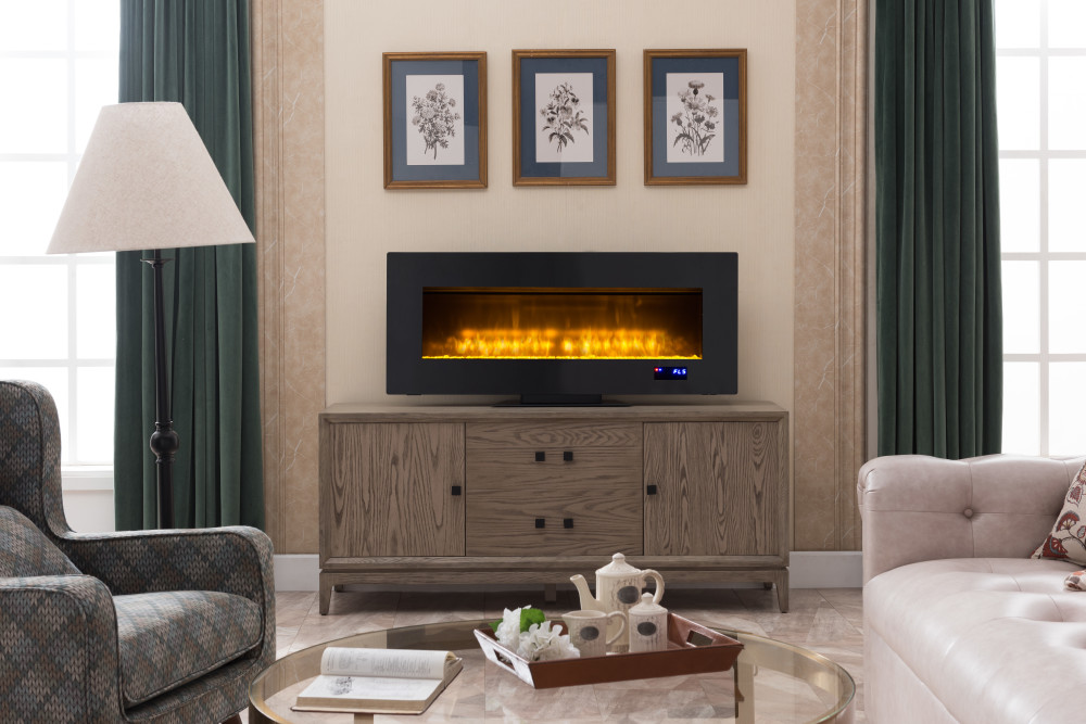 Hearthpro 49″ Wall Mount Fireplace Surface Mount or Freestanding - Flockneti