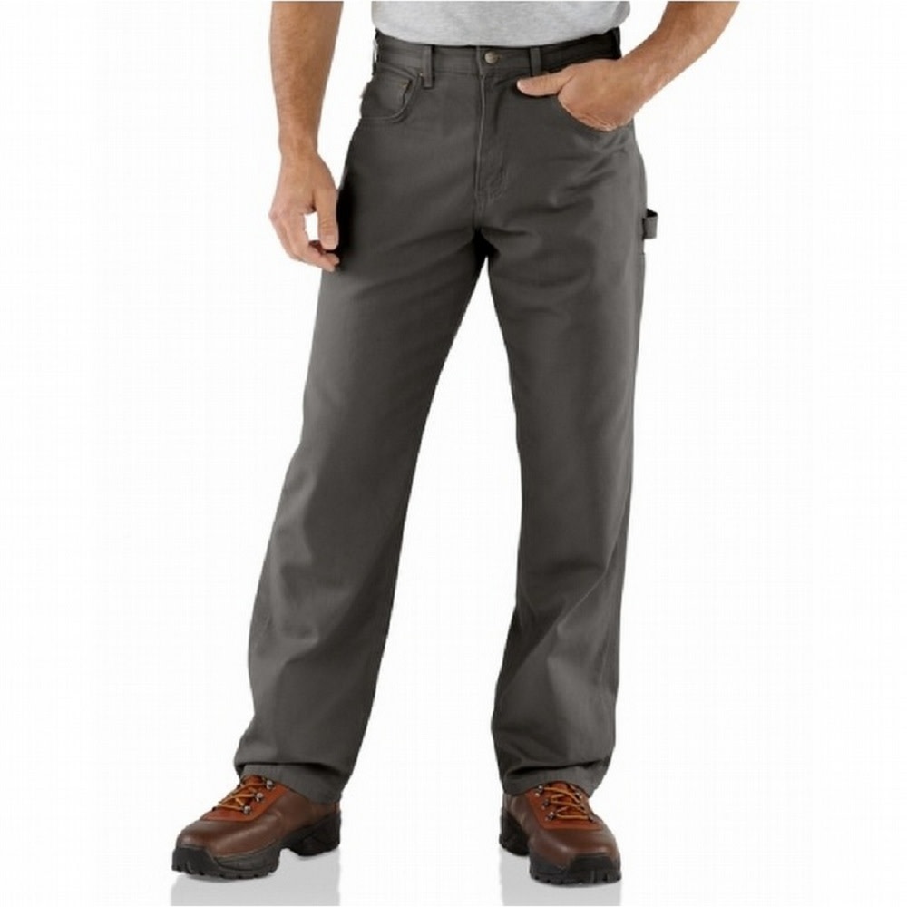 Carhartt Men’s Canvas 36×36 Charcoal Carpenter Jeans - Flockneti