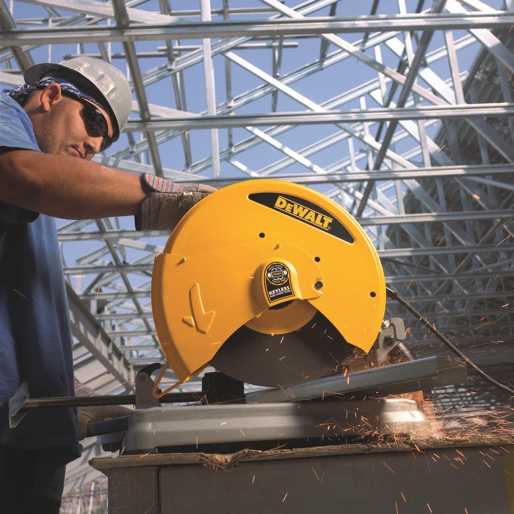 DEWALT HEAVY-DUTY 14″ 5.5HP CHOP SAW WITH QUICK-CHANGE (D28715) - Flockneti