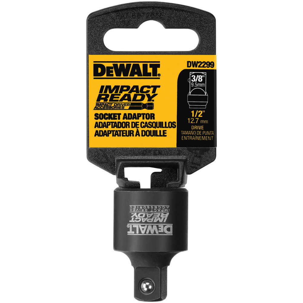 DEWALT 1/2 In. Square Anvil to 3/8 In. Square Anvil Socket Adapter - Flockneti
