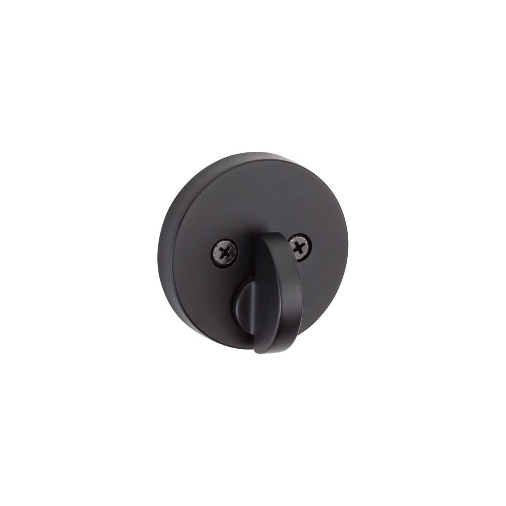 Kwikset Uptown Deadbolt SmartKey Matte Black Keyed One Side Round - Flockneti
