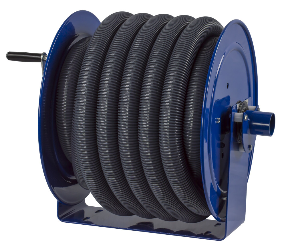Coxreels Hose Reel Vacuum Only Direct Crank Rewind 1 1/2″ 2″ ID 50′ Hose Capacity - Flockneti