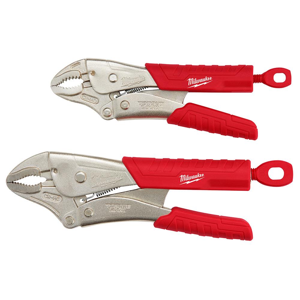 Milwaukee Curved Jaw Pliers Tool Set 2pc - Flockneti