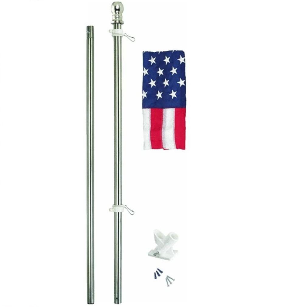 Valley Forge Flag 3 Ft. Width x 5 Ft Height All American United States Flag Kit - Flockneti