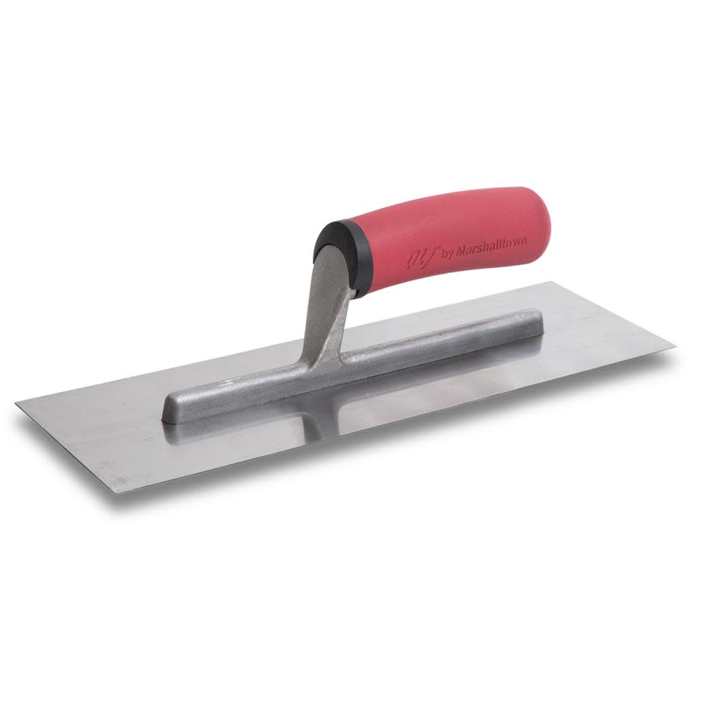 Marshalltown Finishing Trowel-14×4 Stainless Steel Soft Grip - Flockneti