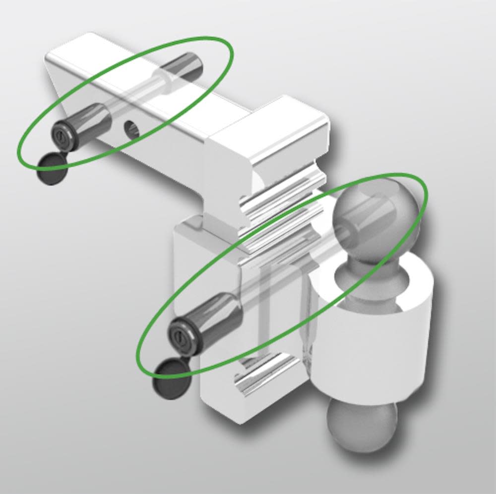 Andersen Hitches Rapid Hitch Only Locking Pin Set Stainless Steel - Flockneti