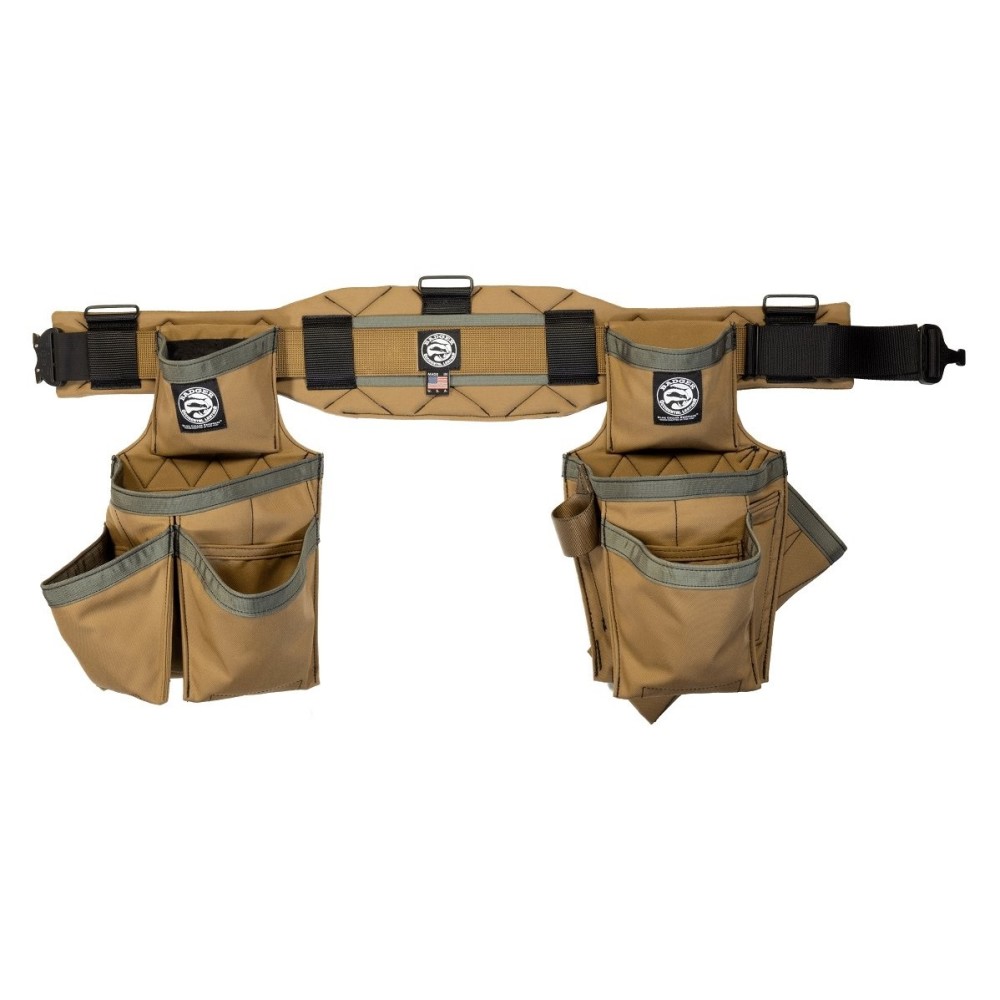 Occidental Leather Badger Carpenter Toolbelt Set Sawdust Sage Small - Flockneti