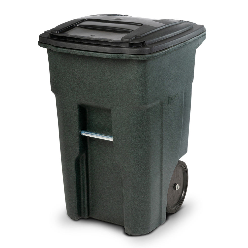 Toter 48 Gallon Trash Can with Smooth Wheels and Lid - Flockneti