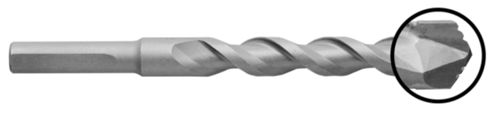 Relton 3/16 X 4 In. Groo-V Tip Multi-Purpose Masonry Bit - Flockneti
