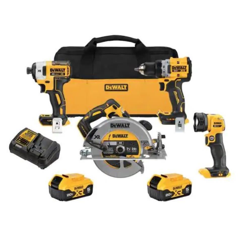 DEWALT 20V MAX XR 4 Tool Combo Kit - Flockneti