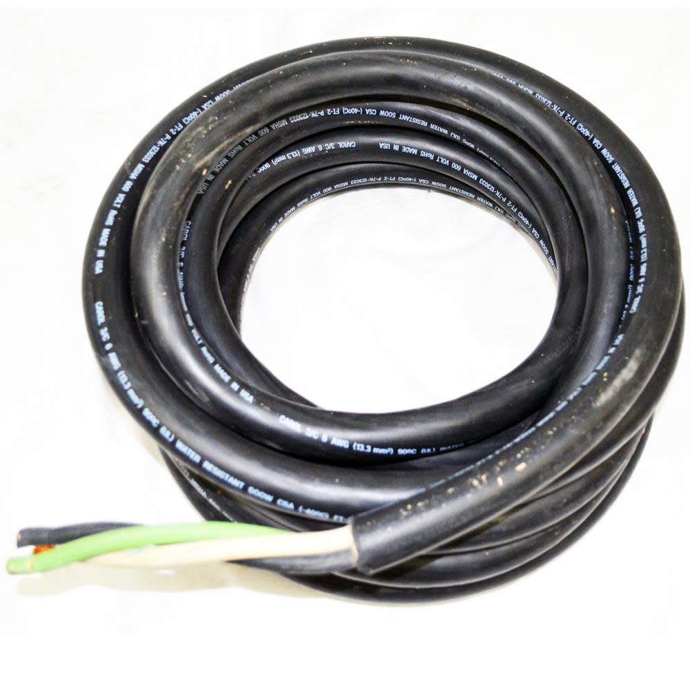 DEWALT Cord Kit – 6-3 Gauge Wire 25 ft for DXH2000TS Electric Heater – NO PLUG - Flockneti