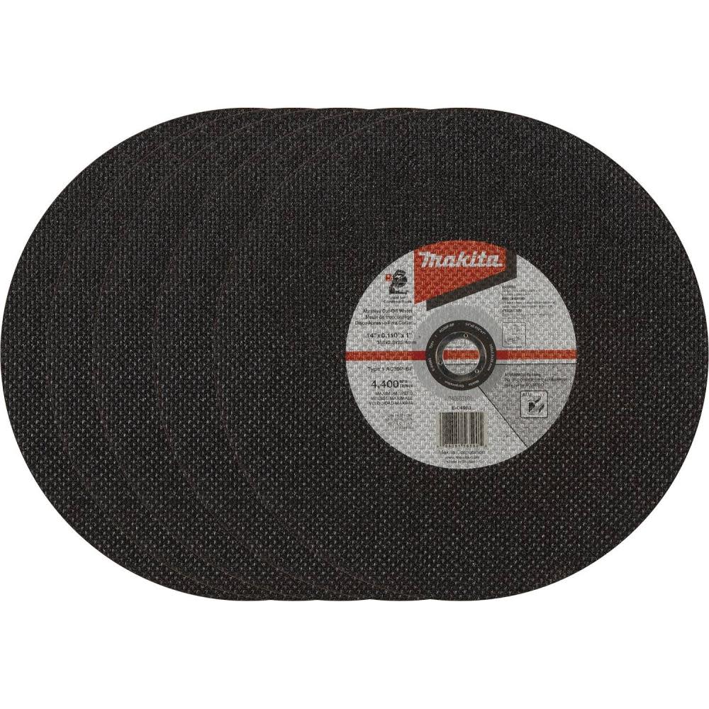 Makita Thin Cut Off Wheels for Aluminum Cutting 14″ x .110″ x 1″ Type 1 30 Grit 5pk - Flockneti
