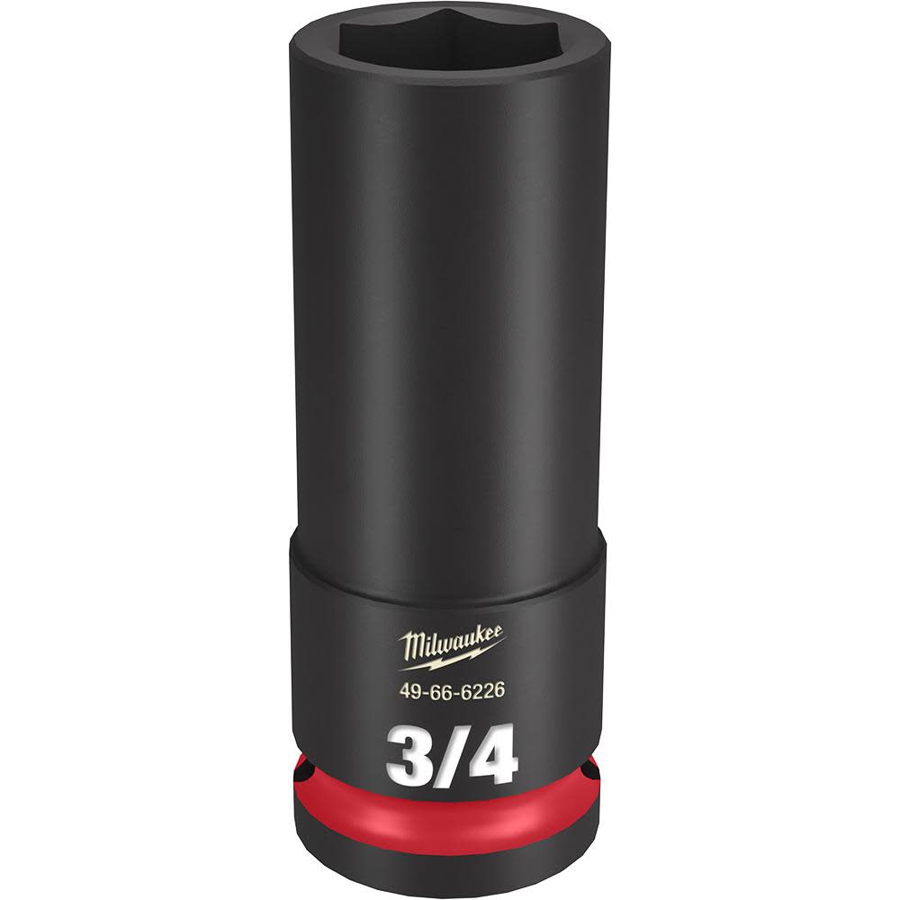 Milwaukee SHOCKWAVE Impact Duty Socket 1/2″ Drive 3/4″ Deep 6 Point - Flockneti