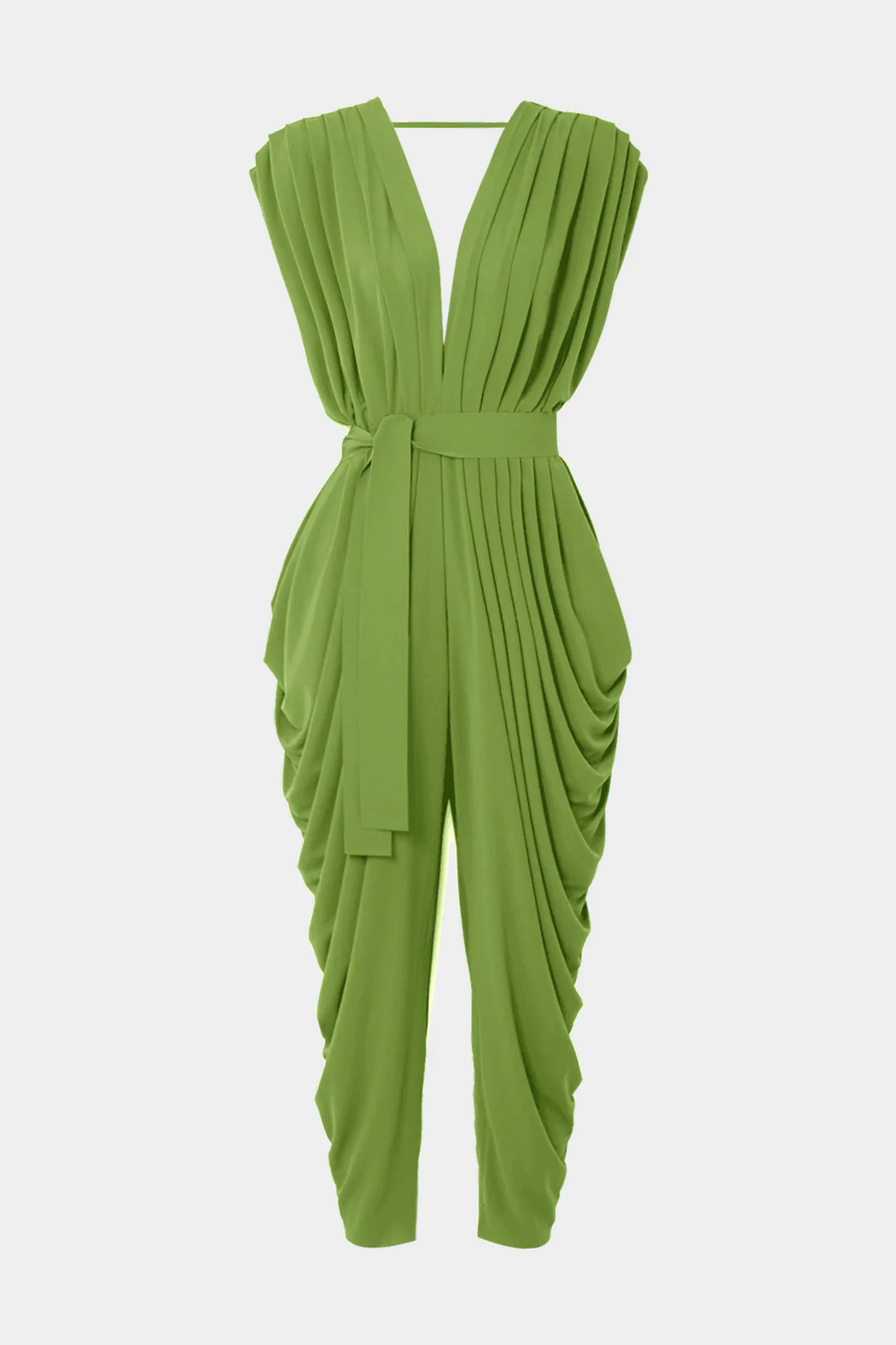 Sleeveless V-neck Jumpsuit - Flockneti