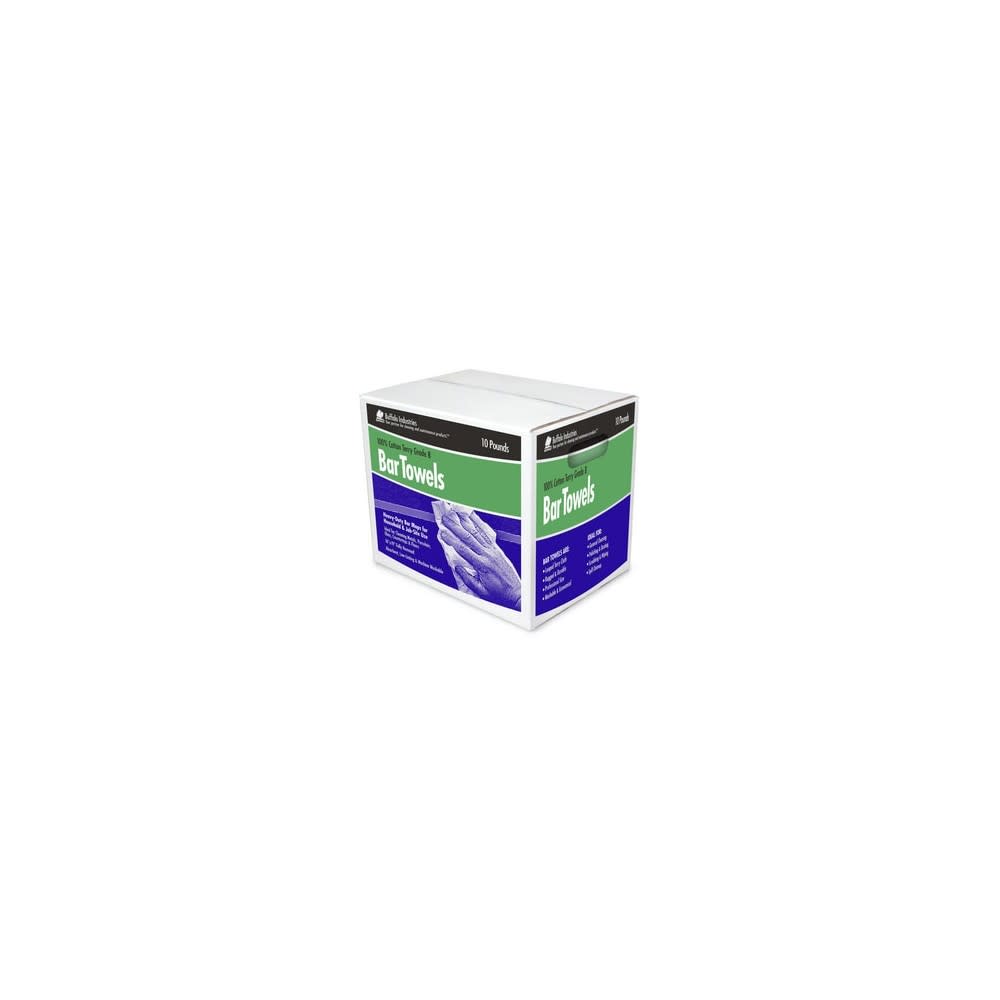 Buffalo Industries 16 x 19″ Fully Hemmed Grade B Bar Towel 10 Lb Box - Flockneti