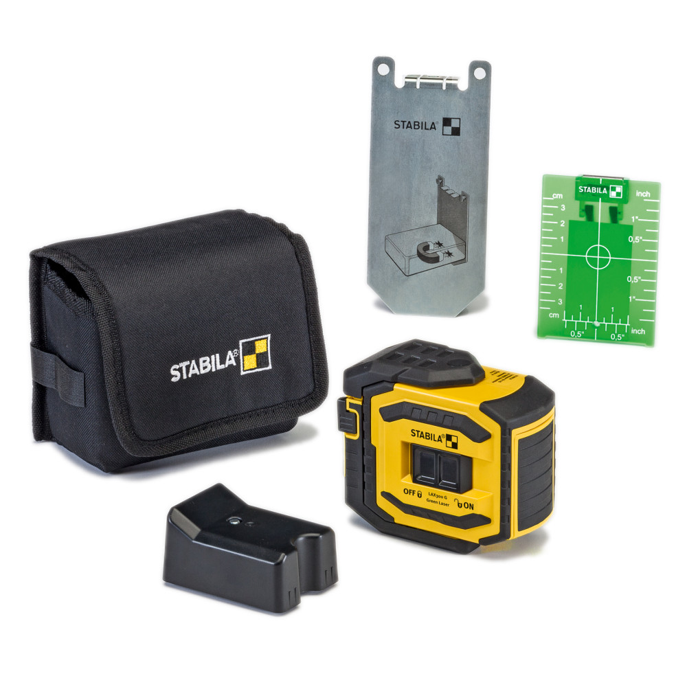 Stabila LAX 300 Green Laser Level Tool Set - Flockneti