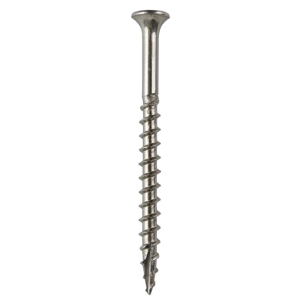 Grip Rite PrimeGuard Max 1-Lb Box #10 x 2.5-in Countersinking-Head Stainless Steel Star-Drive Deck Screws - Flockneti