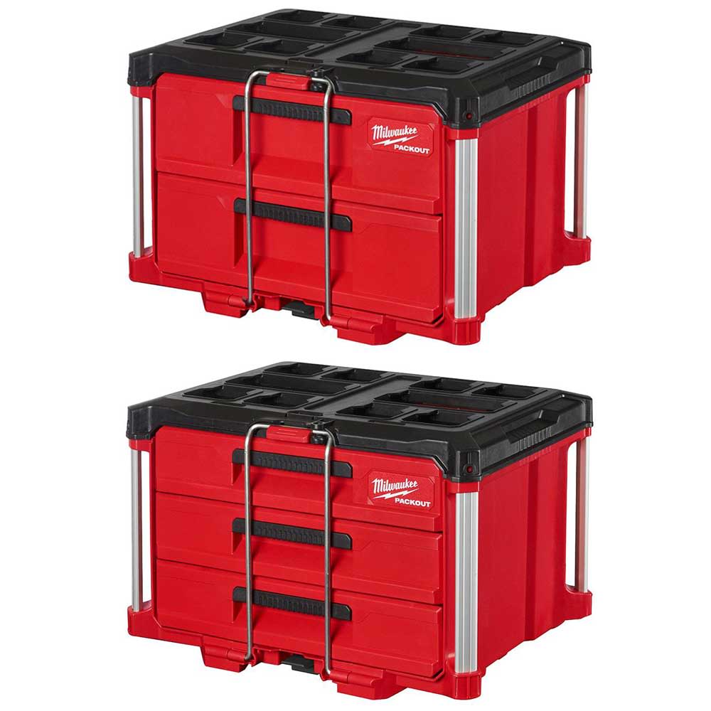 Milwaukee PACKOUT Drawers Tool Box Bundle - Flockneti