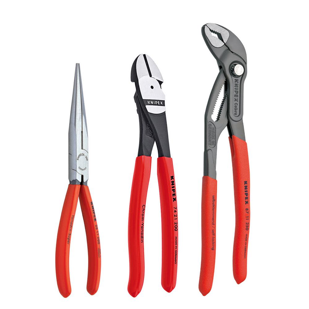 Knipex Kraft Pliers Set 2 Universal 3pc - Flockneti