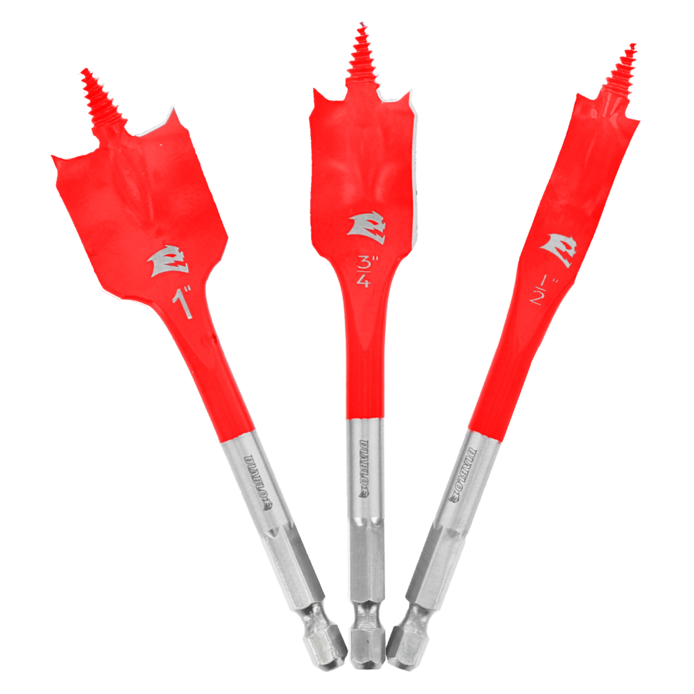 Diablo Tools 3 piece SPEEDemon Spade Bit Set - Flockneti
