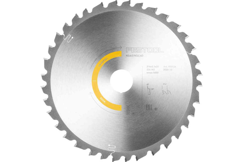 Festool 8 1/2″ Saw Blade Wood Universal for KSC 60 - Flockneti