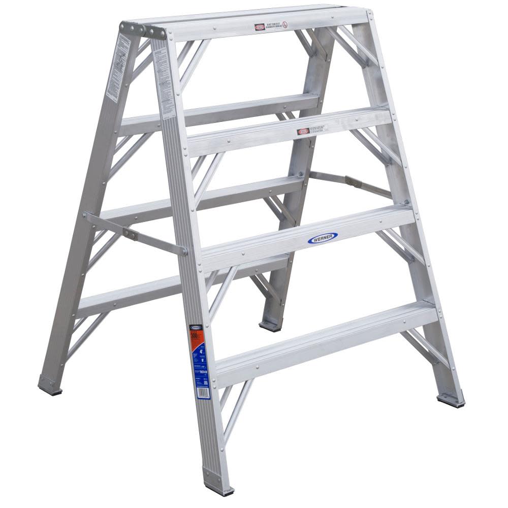 Werner TW374-30 TW370-30 aluminum work step stand ladder stepladder IA - Flockneti