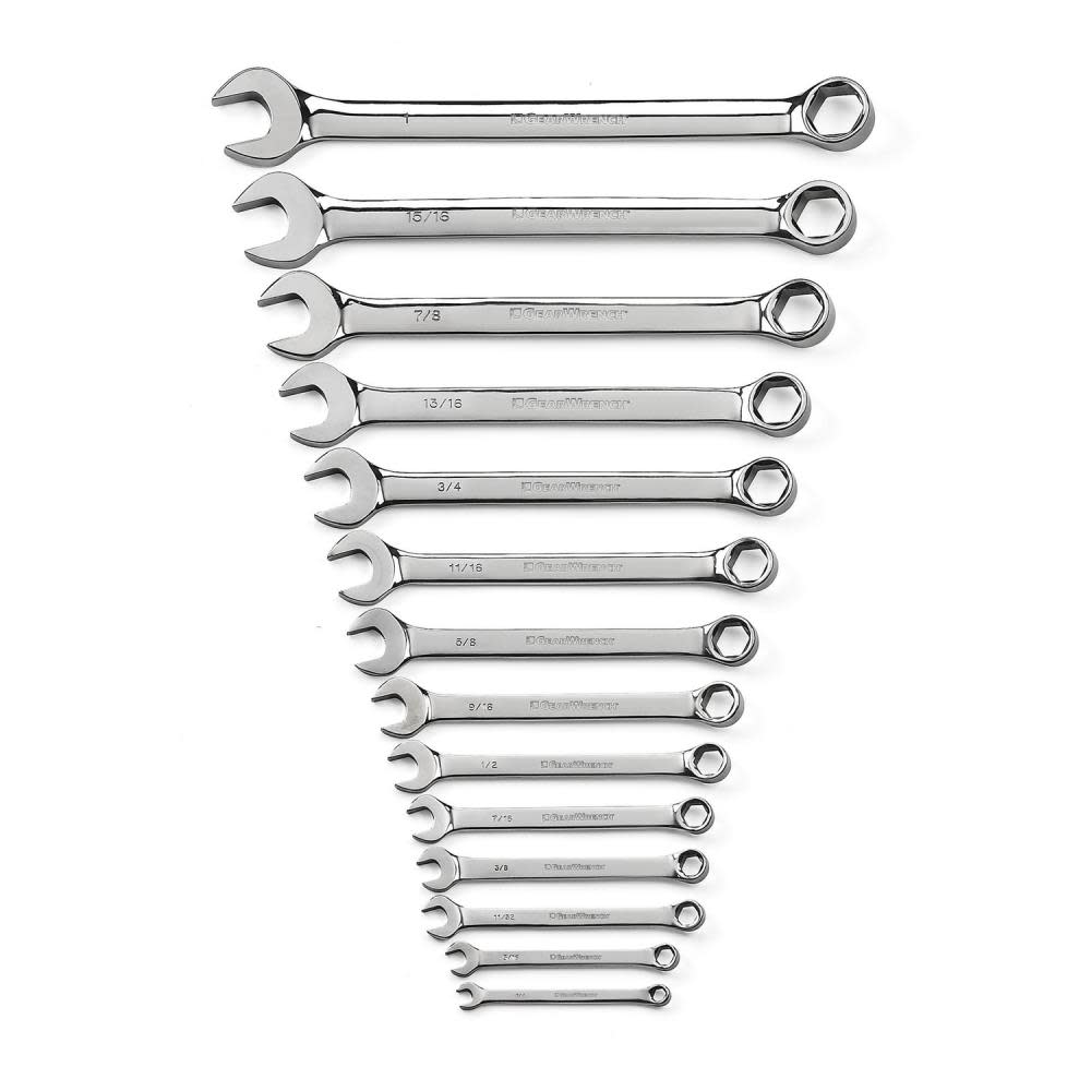 GEARWRENCH 14 pc 6 Point SAE Combination Wrench Set - Flockneti