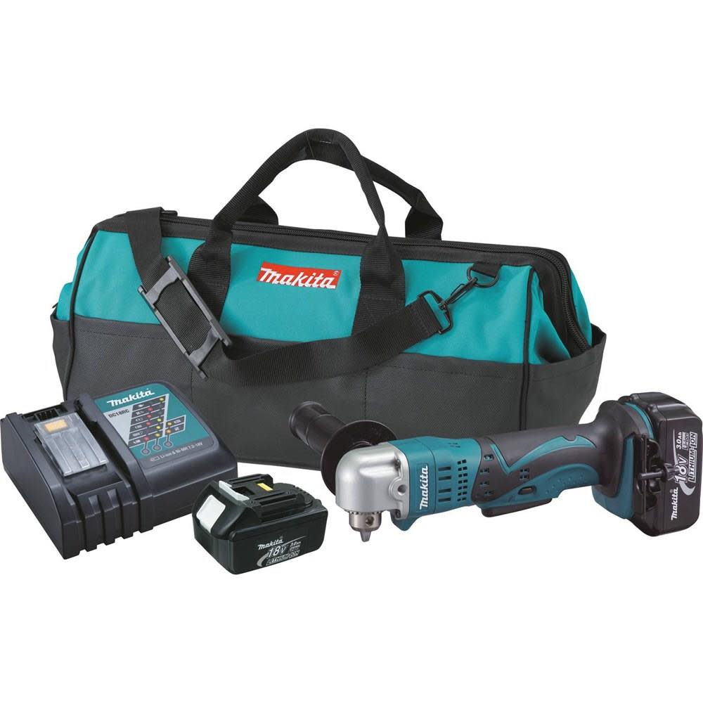 Makita 18V LXT Lithium-Ion Cordless 3/8″ Angle Drill Kit - Flockneti