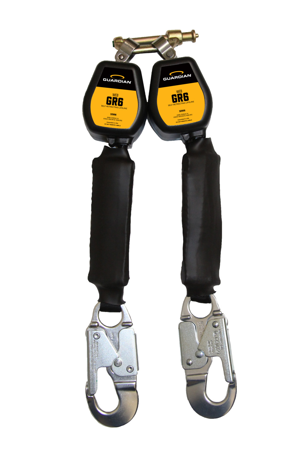 Guardian Fall Protection GR6 Double Web SRL Aluminum Snap Hook - Flockneti