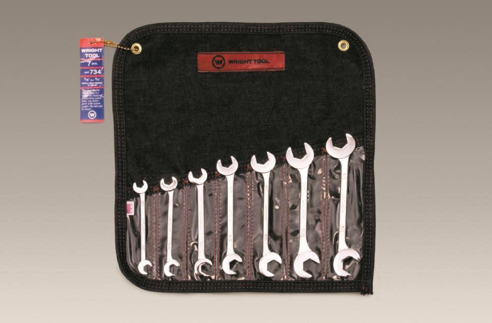 Wright Tool 7 pc. Open End Double Angle 15 & 60 Degrees - Flockneti