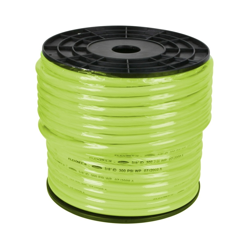 Flexzilla Pro Air Hose 3/8″ x 250′ with plastic spool in ZillaGreen - Flockneti