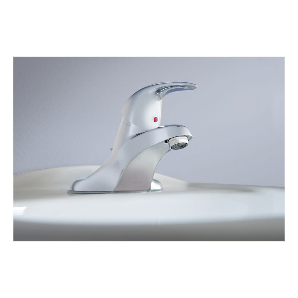 Moen Adler Bathroom Lavatory Faucet Chrome 1 Handle Low Arc - Flockneti