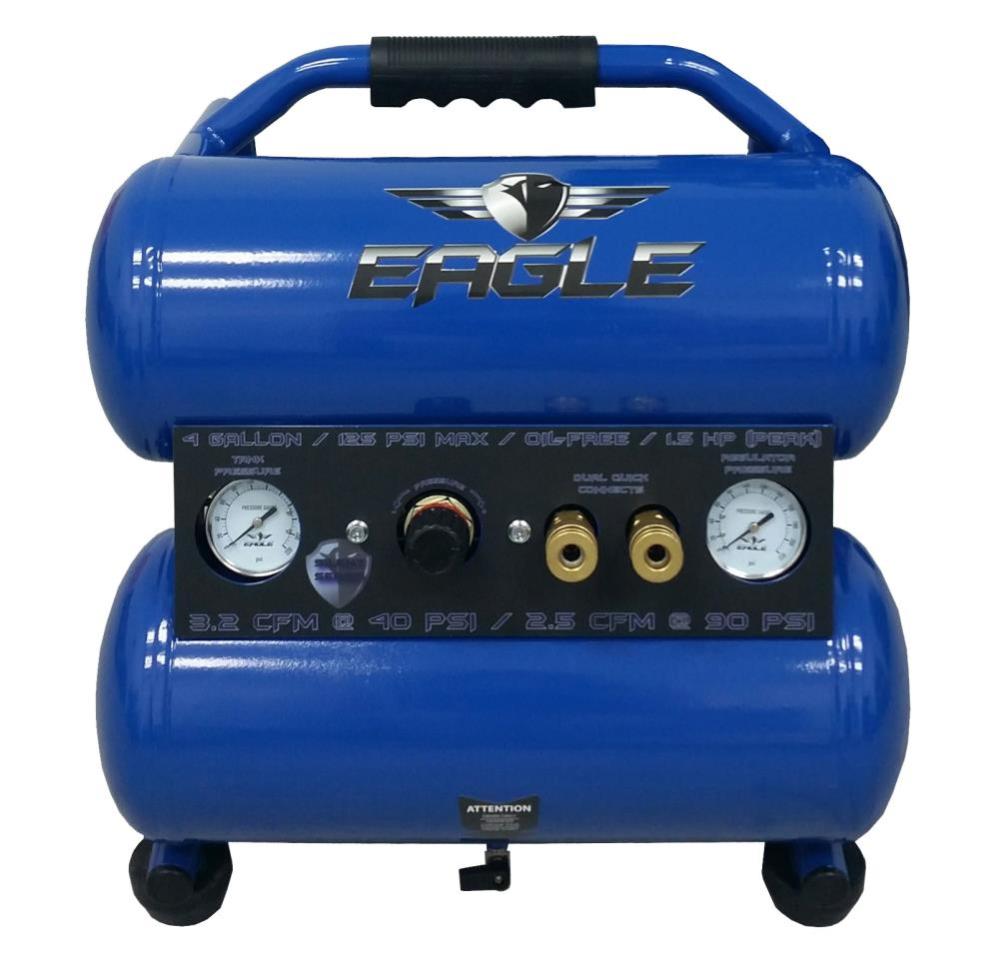 Eagle Compressor Silent Series 4 Gallon Portable Electric Compressor - Flockneti