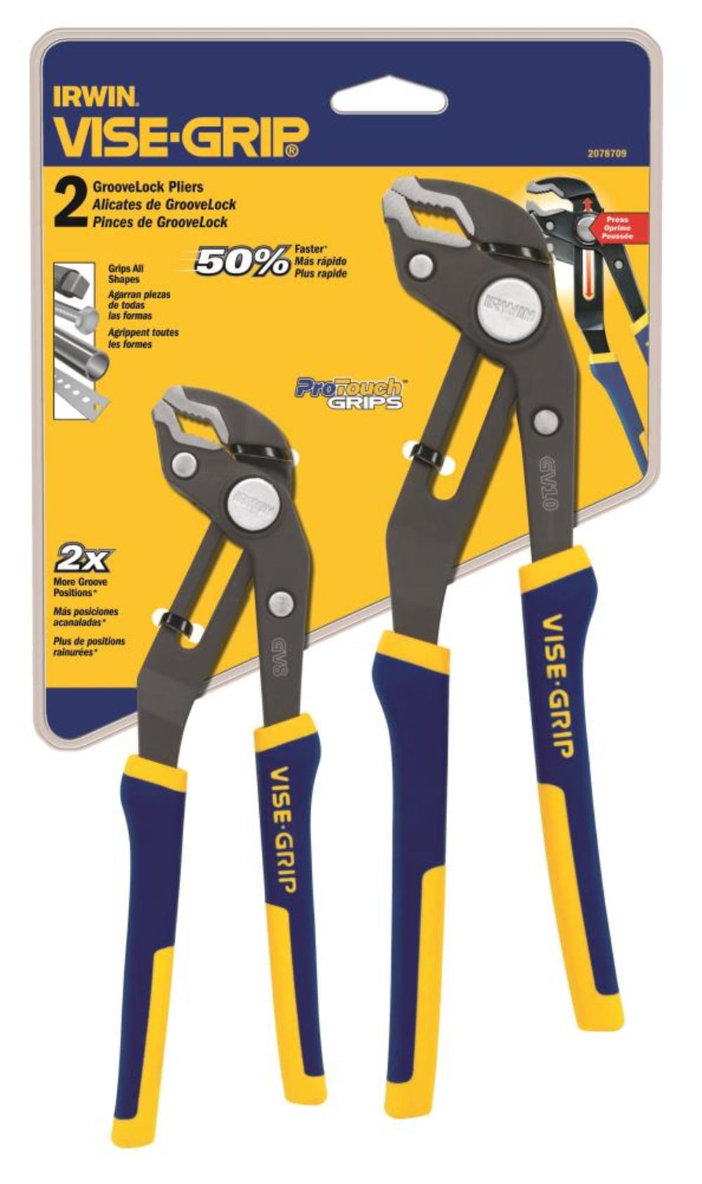 Irwin 2-Pc Groovelock Pliers Set - Flockneti