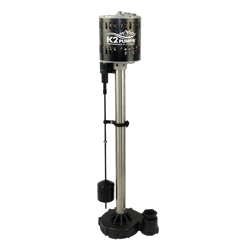 K2 Pumps Pedestal Sump Pump 1/2 HP Stainless Steel - Flockneti