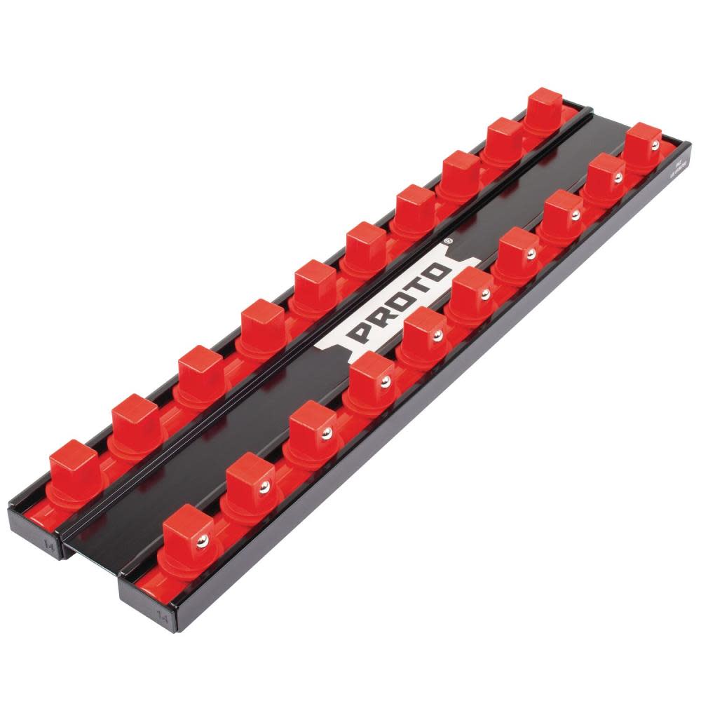 Proto 1/2″ Drive 20 Piece Stud Rail Tray – 14″ - Flockneti