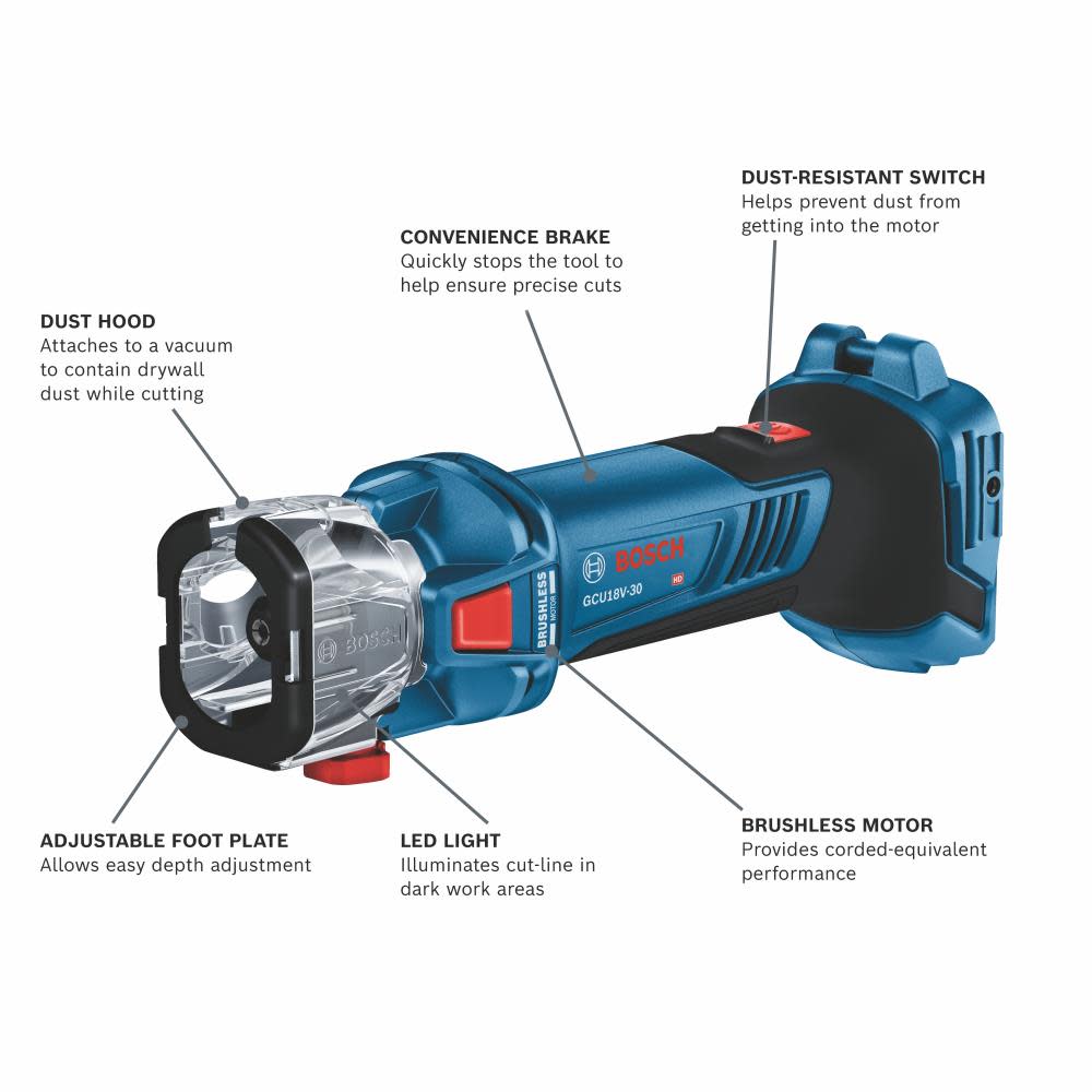 Bosch 18V Cut-Out Tool Brushless Bare Tool - Flockneti