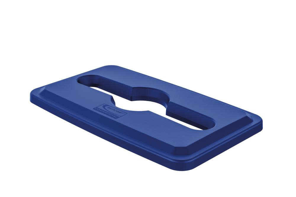 Suncast Recycling Lid for Plastic Slim Trash Can Blue - Flockneti