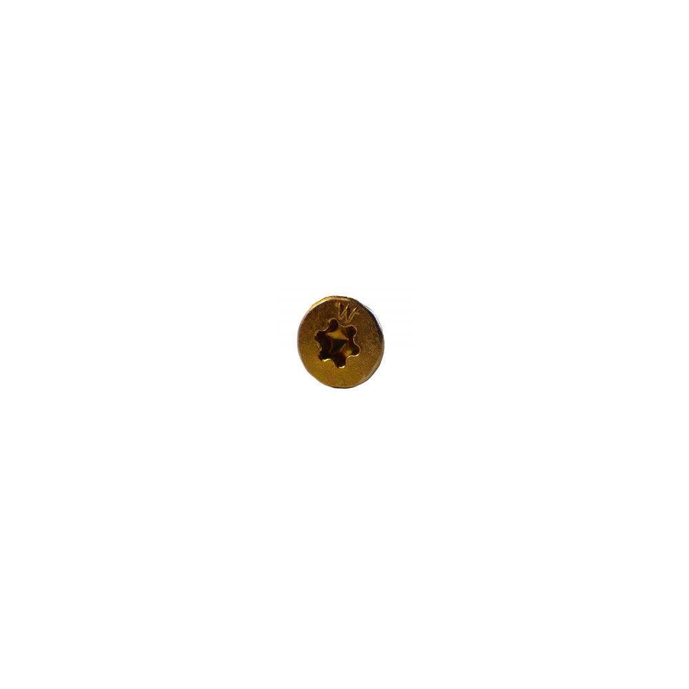Western Builders Supply 3 In. Zinc Coated Flat Head Gold Interior Structural Wood Screw - Flockneti